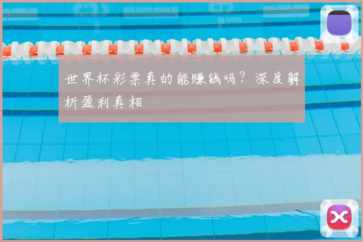 世界杯彩票真的能赚钱吗？深度解析盈利真相